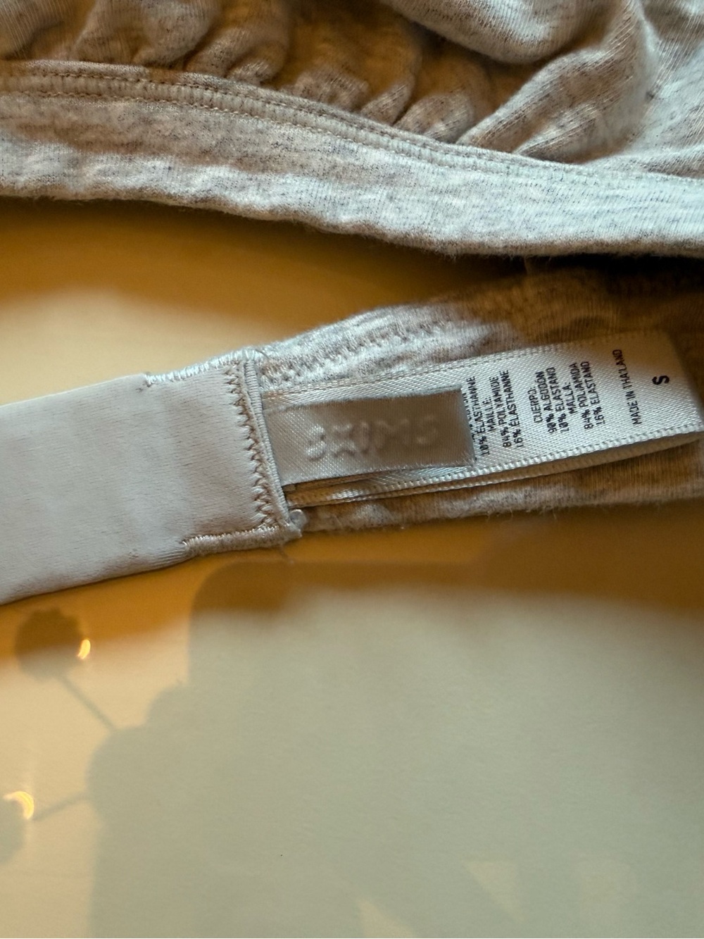 Skims Cotton Jersey Plunge Bra - Picture 3 of 4